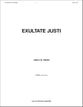 Exultate Justi SATB choral sheet music cover